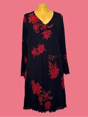 🐞♣️Y2K Floral Ruffle Bell Sleeve Dress♣️🐞
